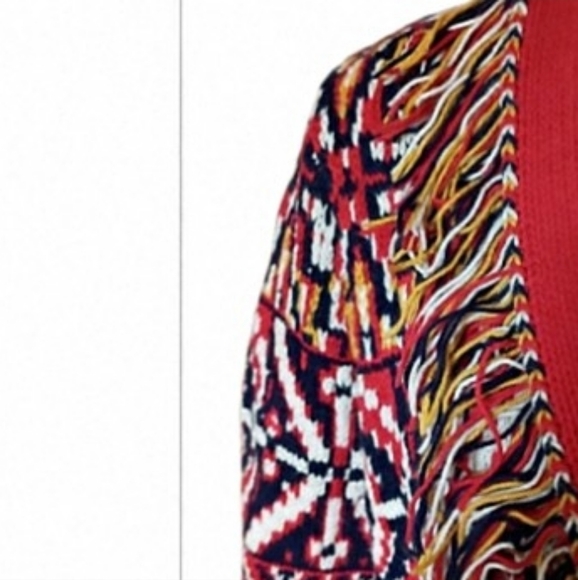 MOTHER Belted Fringe Cardigan Sweater sz S - Picture 7 of 15